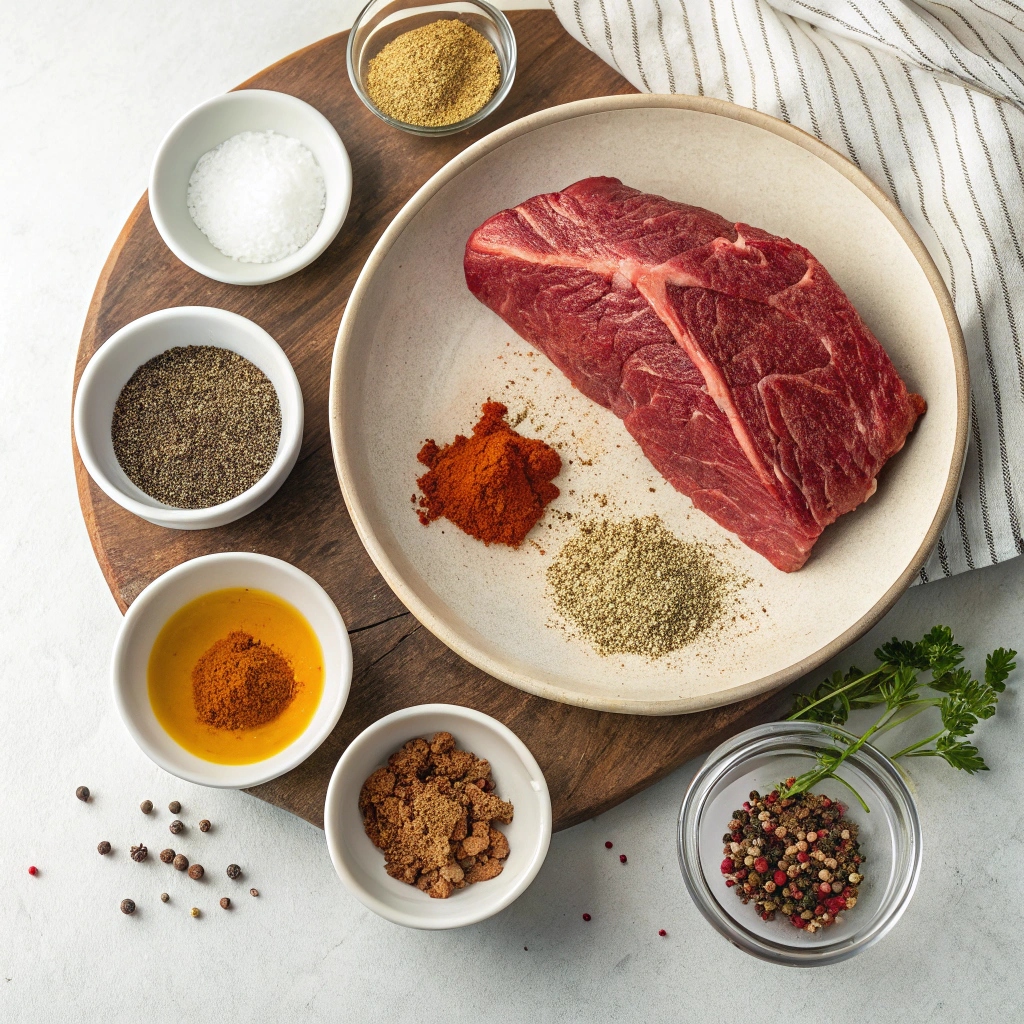 Ingredients For Mexican-Style Brisket With Avocado Salsa