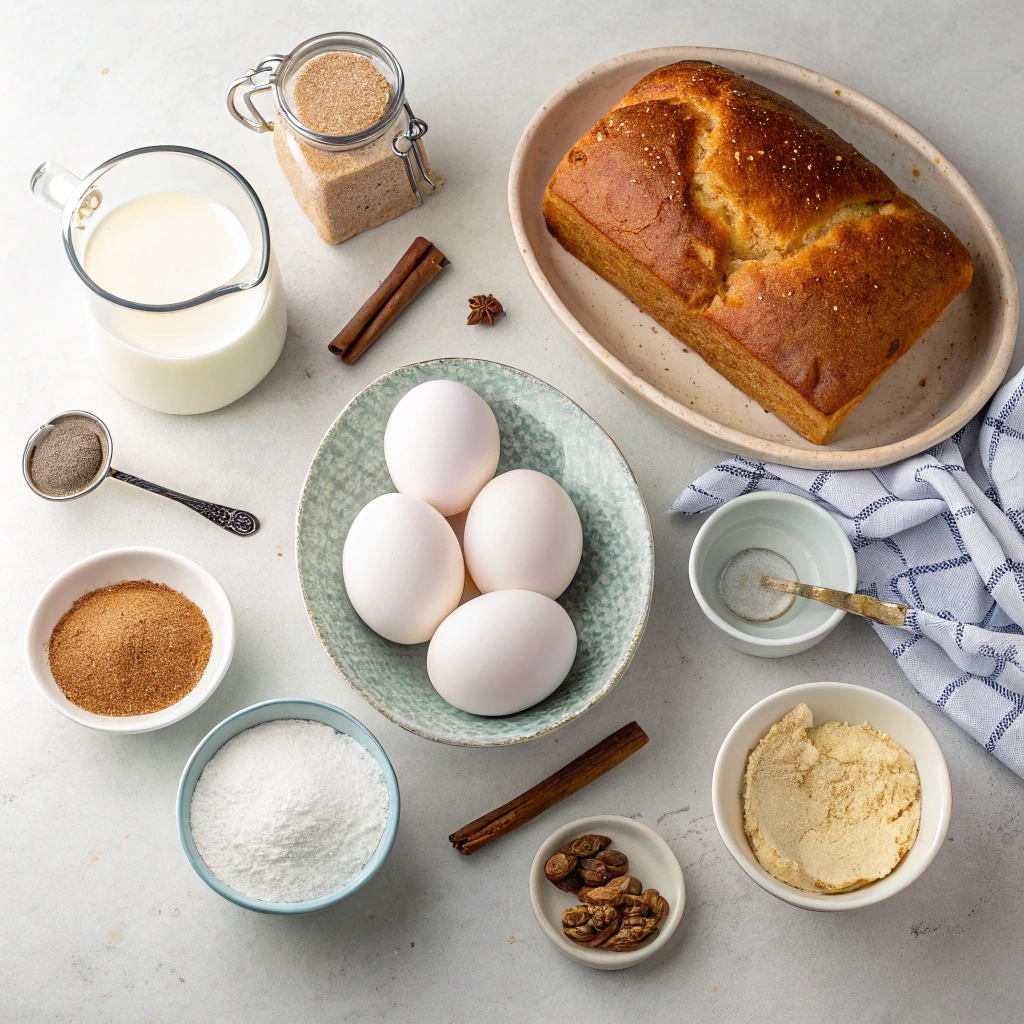 Ingredients For Overnight French Toast