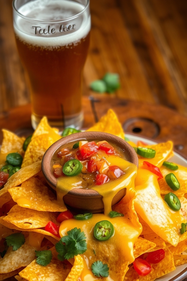 crispy nachos with cheese