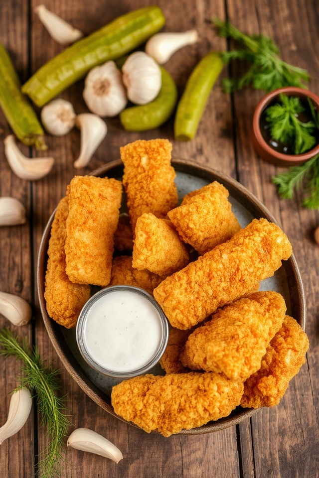 crispy tangy pickle bites