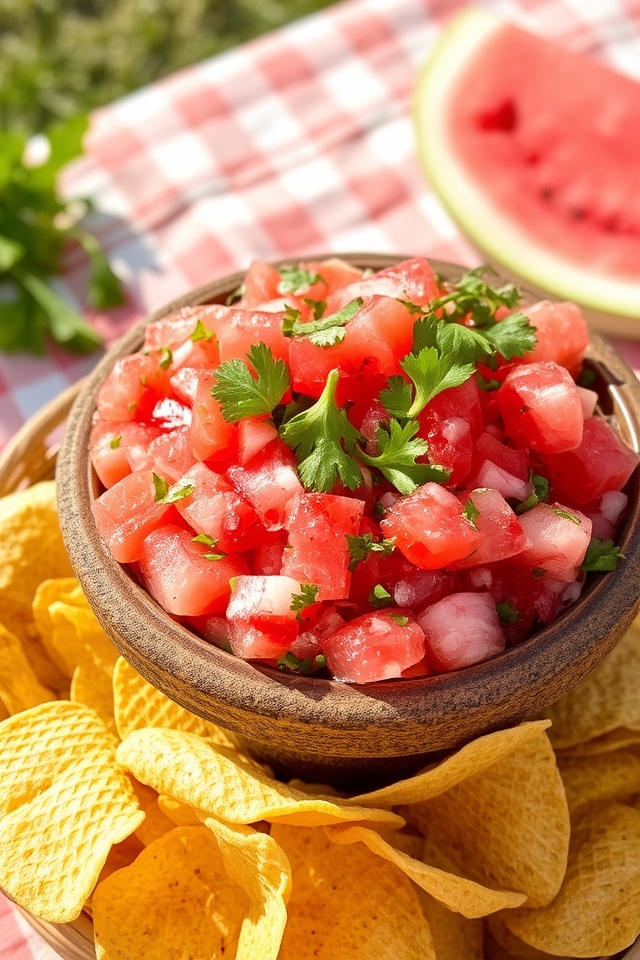 fresh watermelon salsa delight
