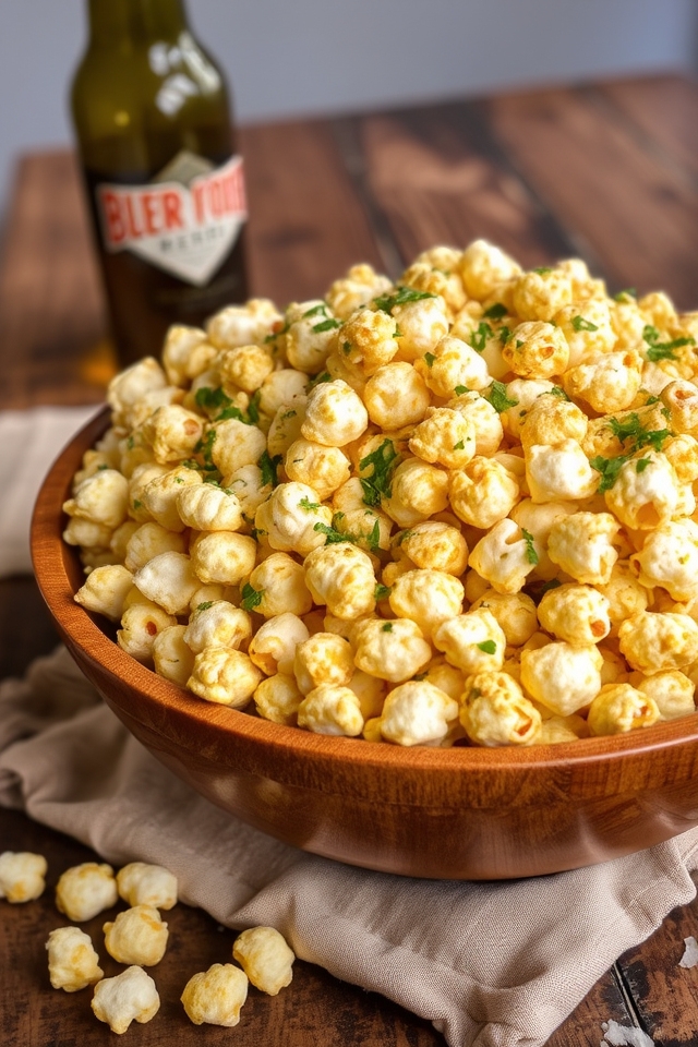garlic parmesan beer snack