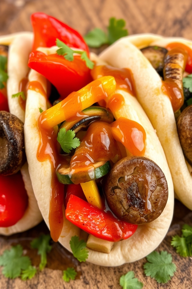 grilled seasonal vegetable filling