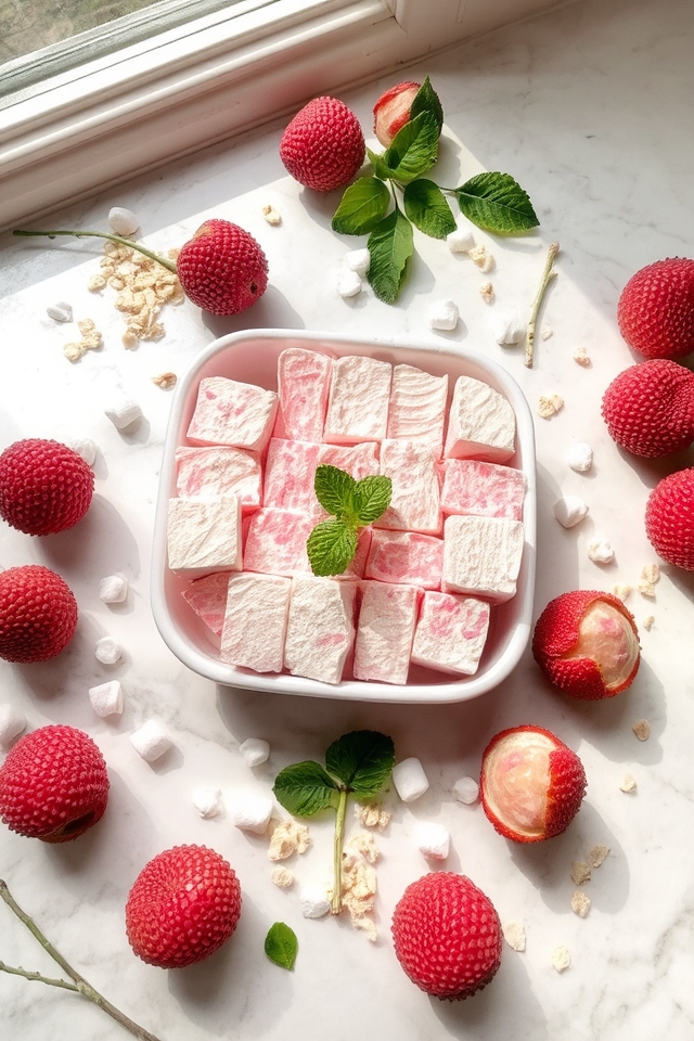 lychee marshmallow tropical treats