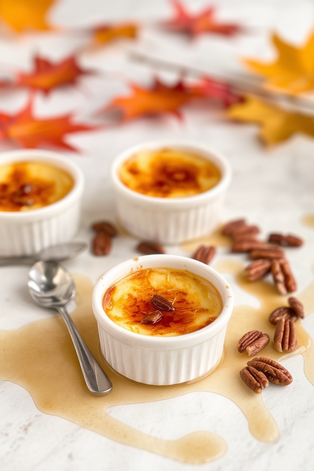 maple infused creamy custard
