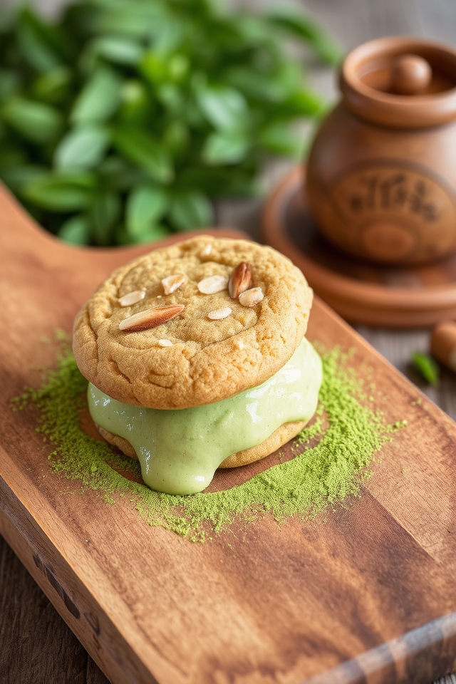 matcha ice cream sandwiches delight
