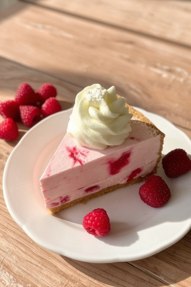 no bake raspberry cheesecake delight