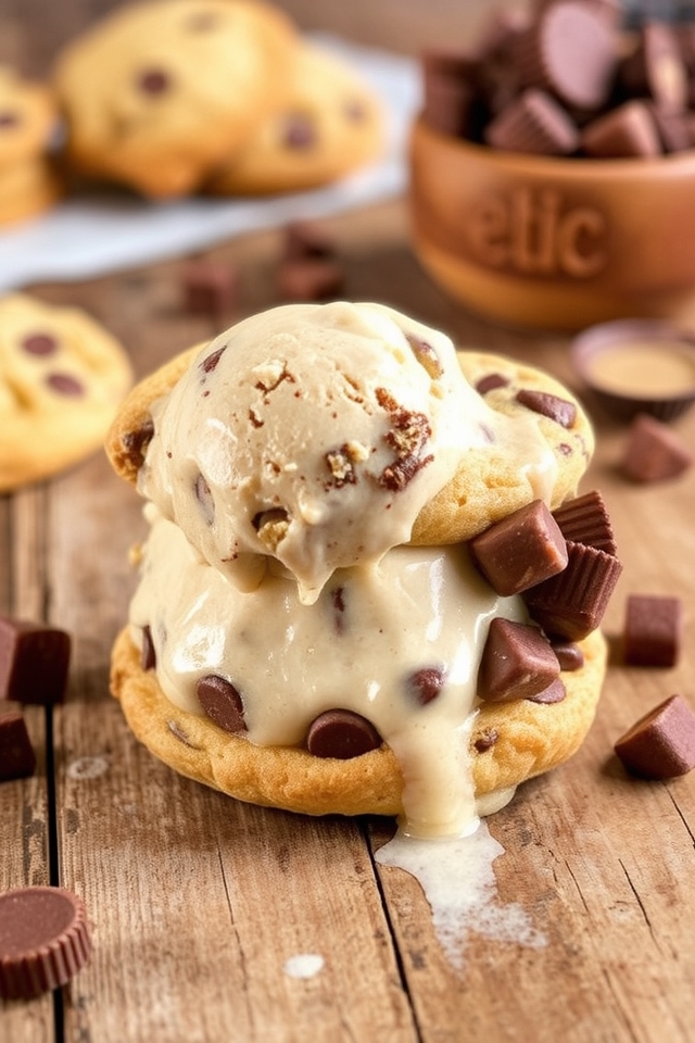 peanut butter cookie sandwich