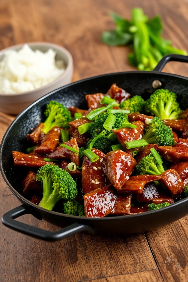 quick beef and broccoli stir fry
