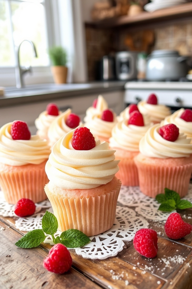 raspberry cream cheese cupcakes