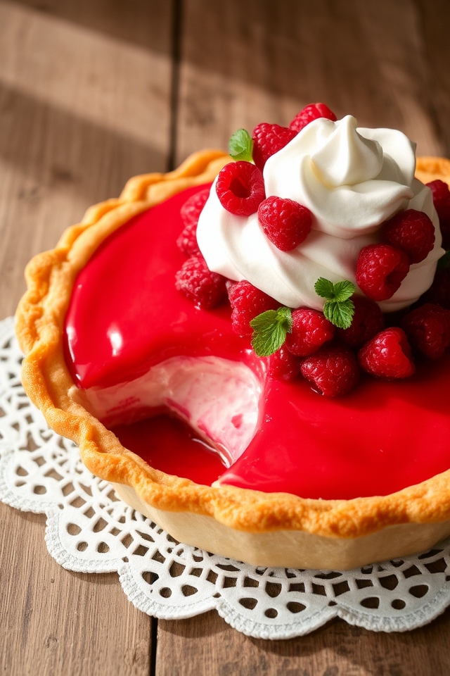 raspberry cream pie delight