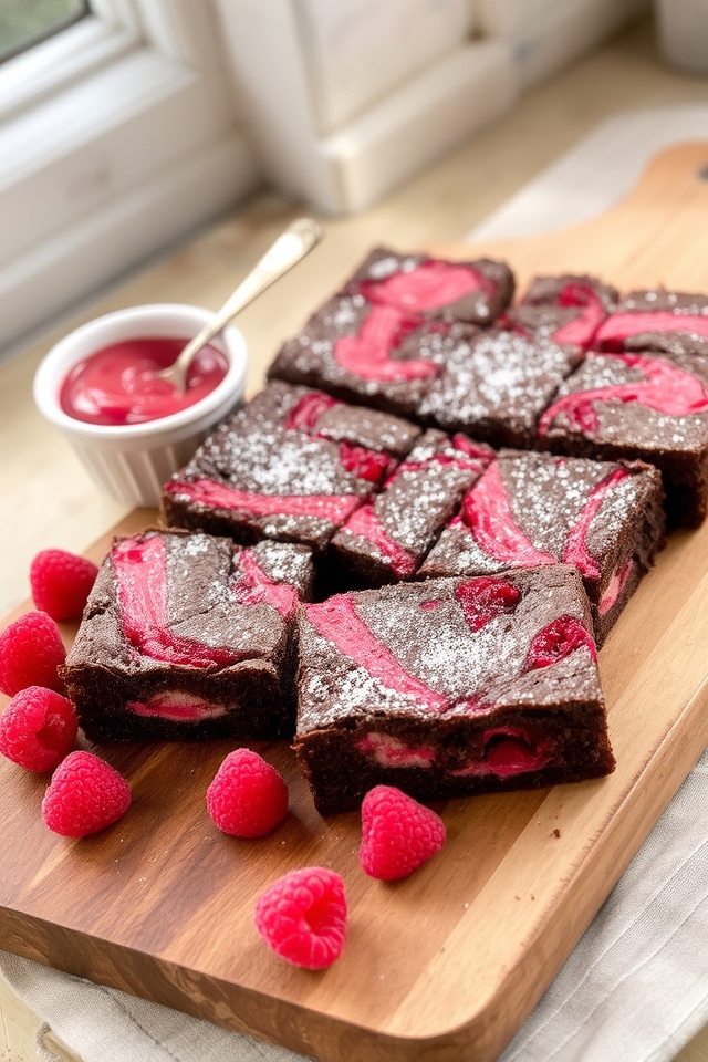 raspberry fudgy brownie delight