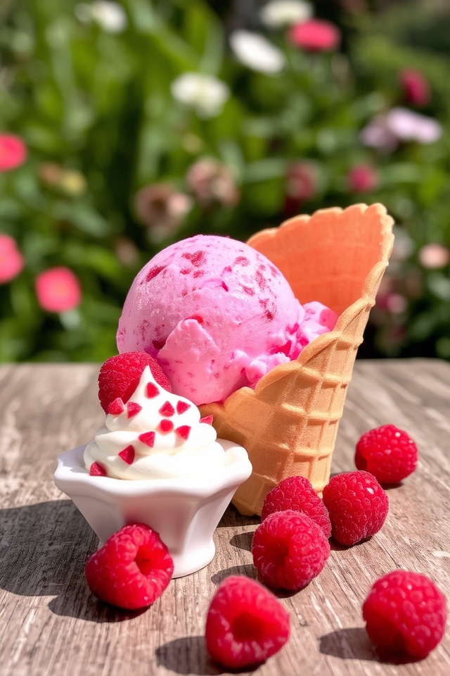 raspberry ice cream delight