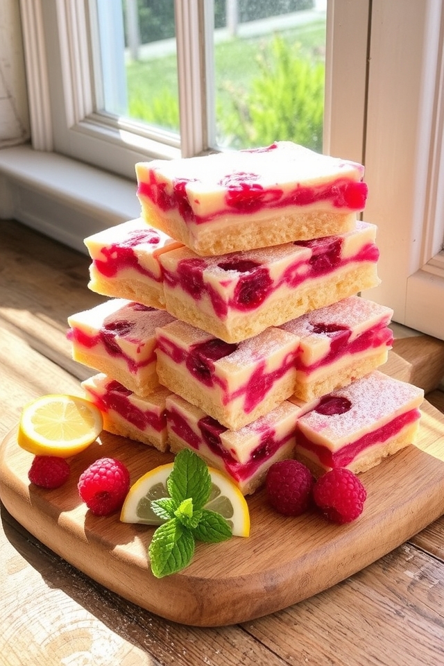 raspberry lemon dessert bars