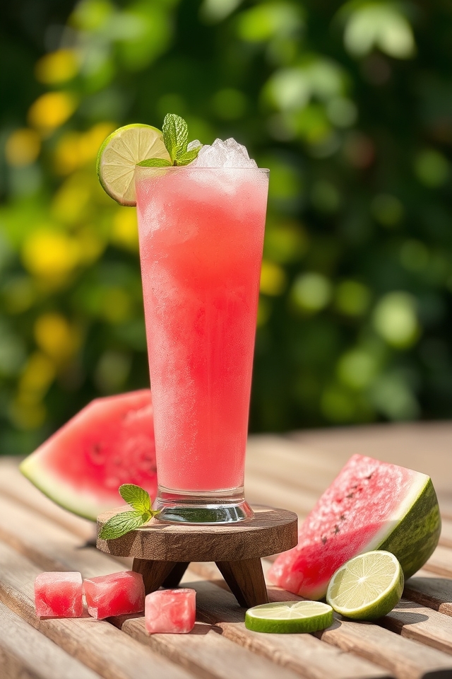 refreshing summer fruit slushie