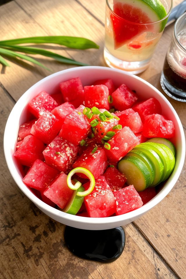 refreshing summer poke bowl