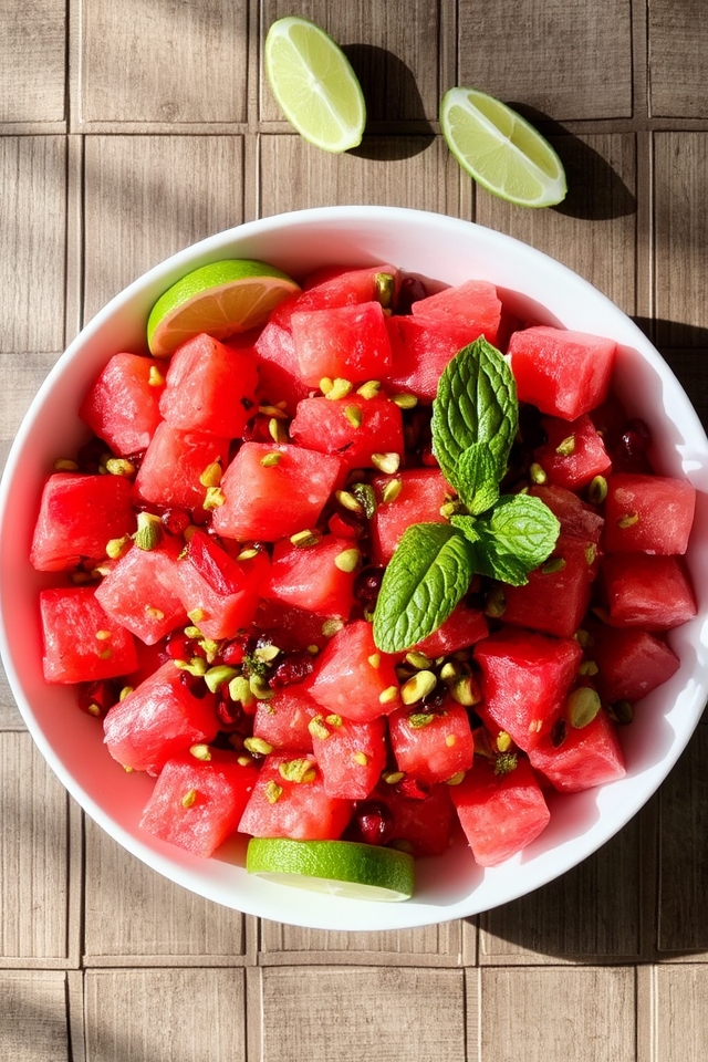 refreshing watermelon salad creation