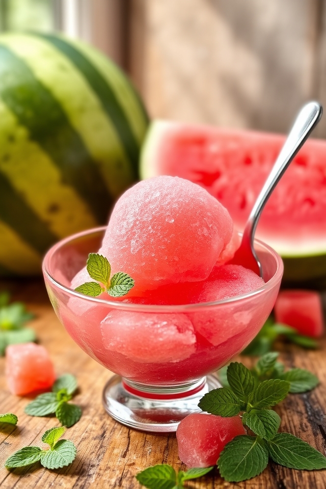 refreshing watermelon sorbet recipe