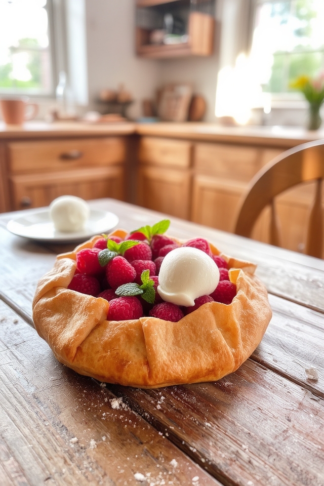 rustic raspberry dessert delight