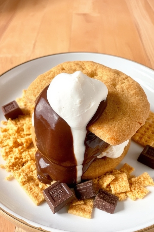 s mores ice cream delight