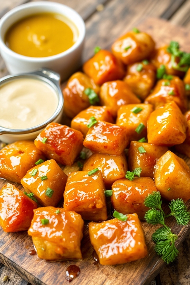 savory mustard glazed bites