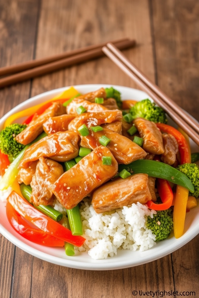 savory sweet pork stir fry
