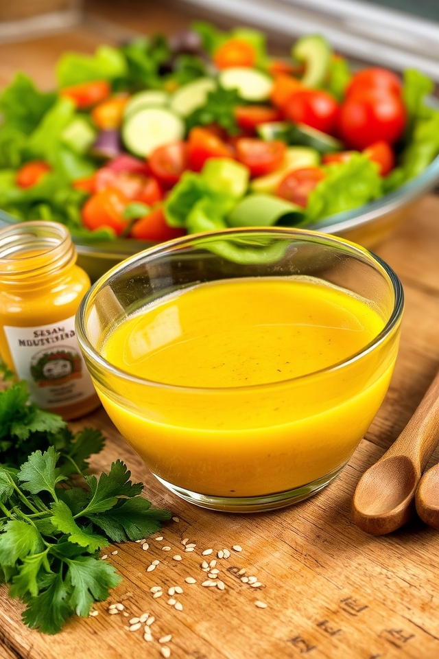 sesame mustard salad dressing