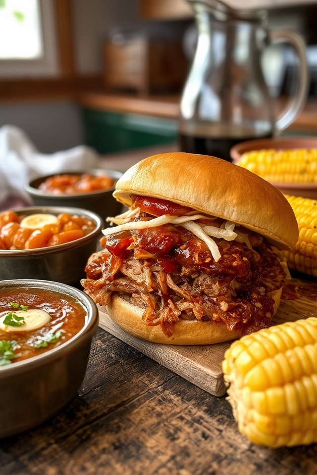 slow cooked bbq pulled pork