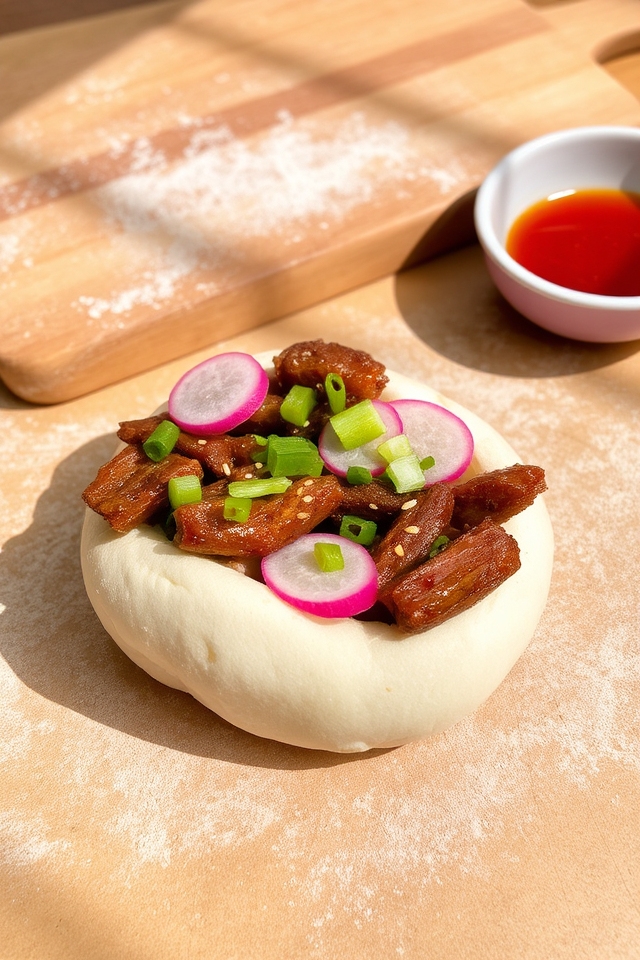 spicy korean beef bao