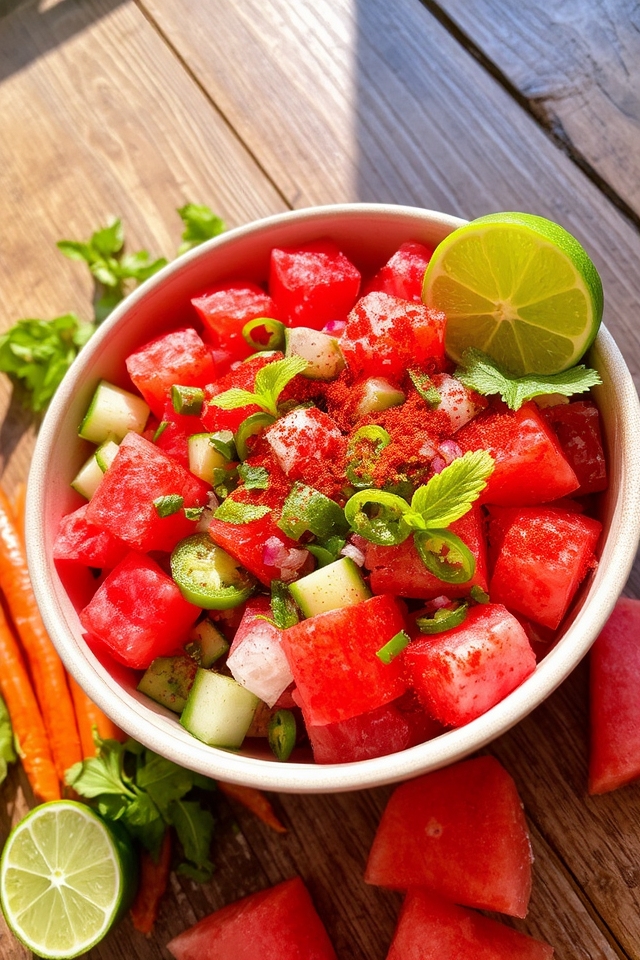 spicy watermelon salad recipe