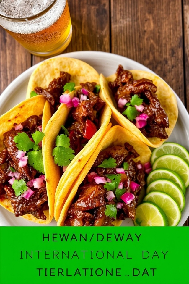 succulent beer braised beef tacos
