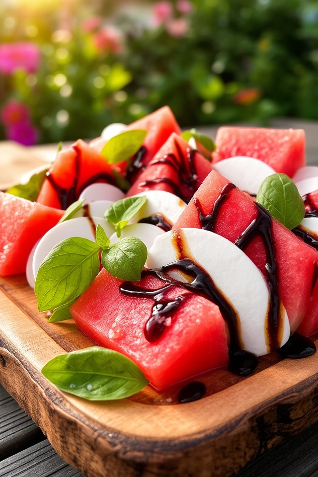 summer watermelon mozzarella salad
