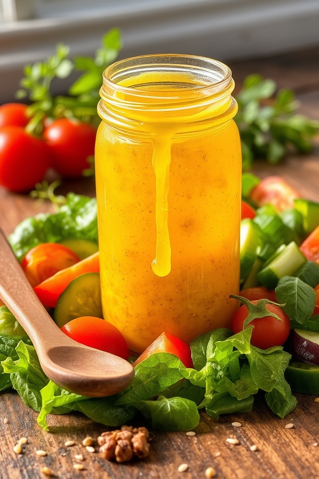 sweet tangy salad dressing