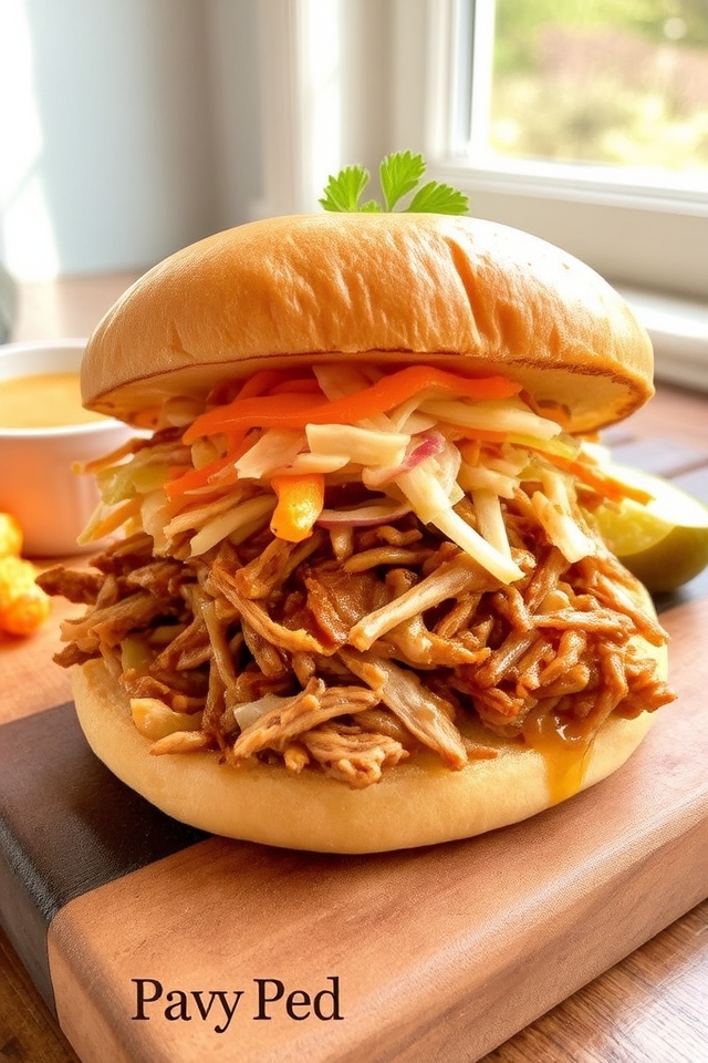 tangy mustard barbecue sandwiches