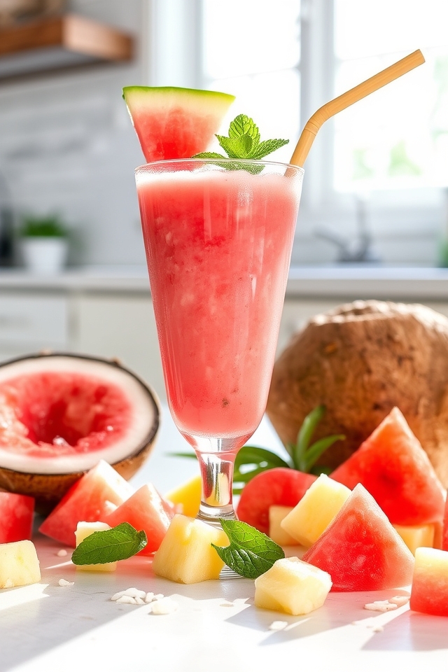 tropical watermelon smoothie recipe