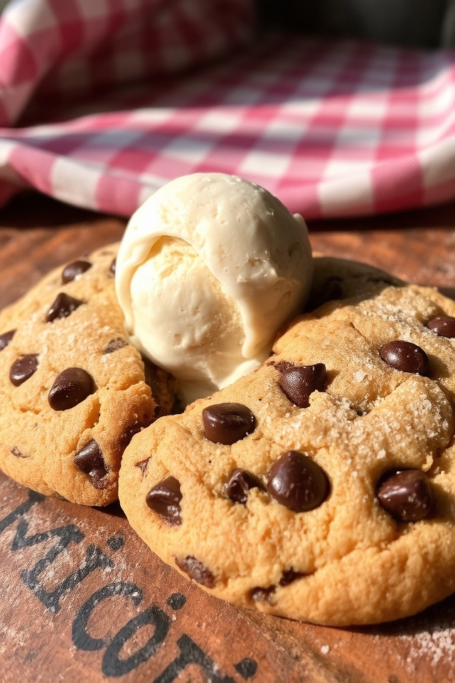 warm cookies cold ice cream