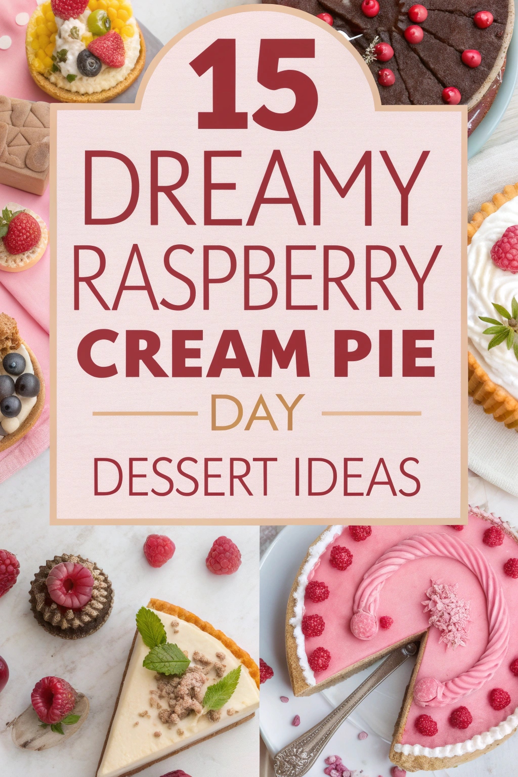 Dreamy Raspberry Cream Pie Day Dessert Ideas