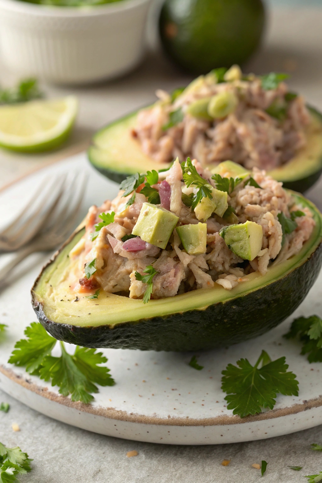 Tuna Salad Stuffed Avocado