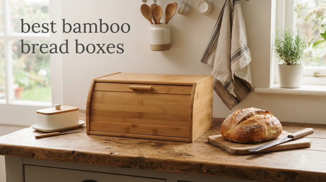 best bamboo bread boxes