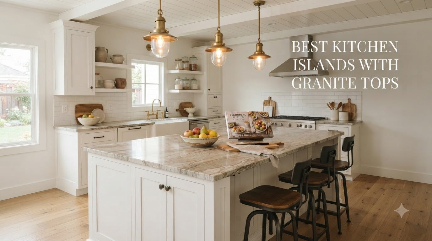 best kitchen islands with granite tops