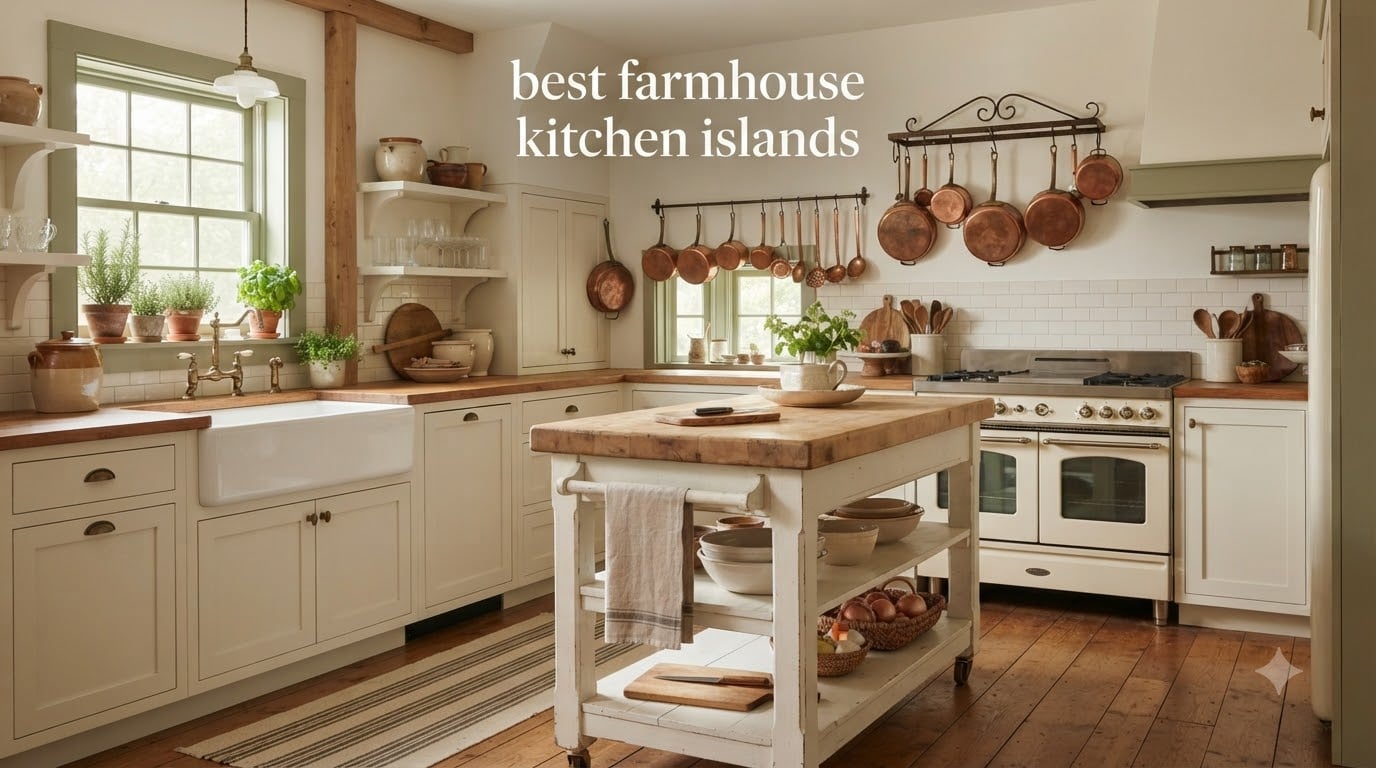 best farmhouse kitchen islands