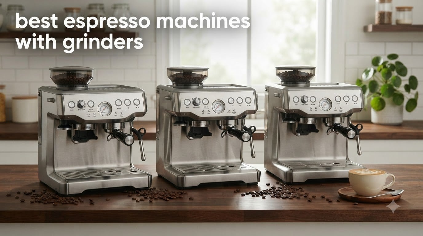 best espresso machines with grinders