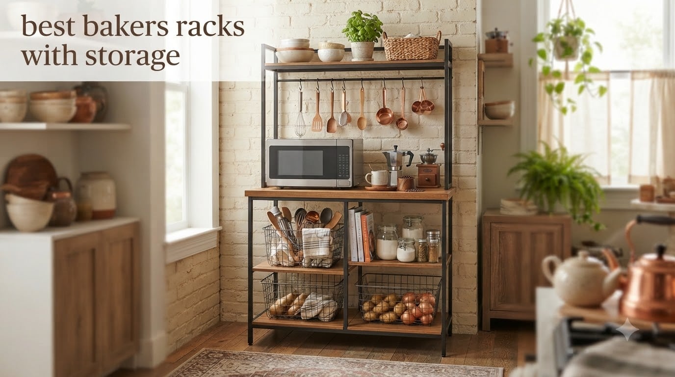 best bakers racks with storage