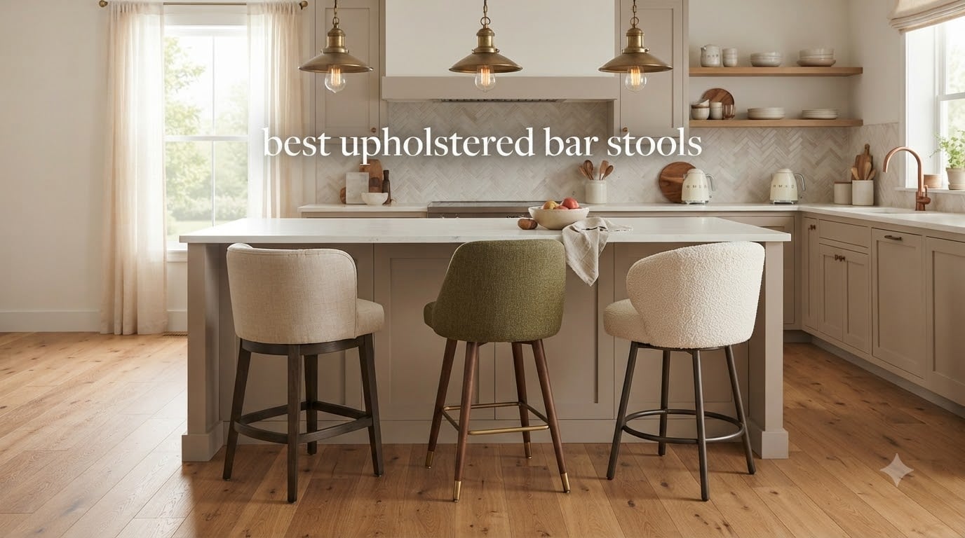 best upholstered bar stools