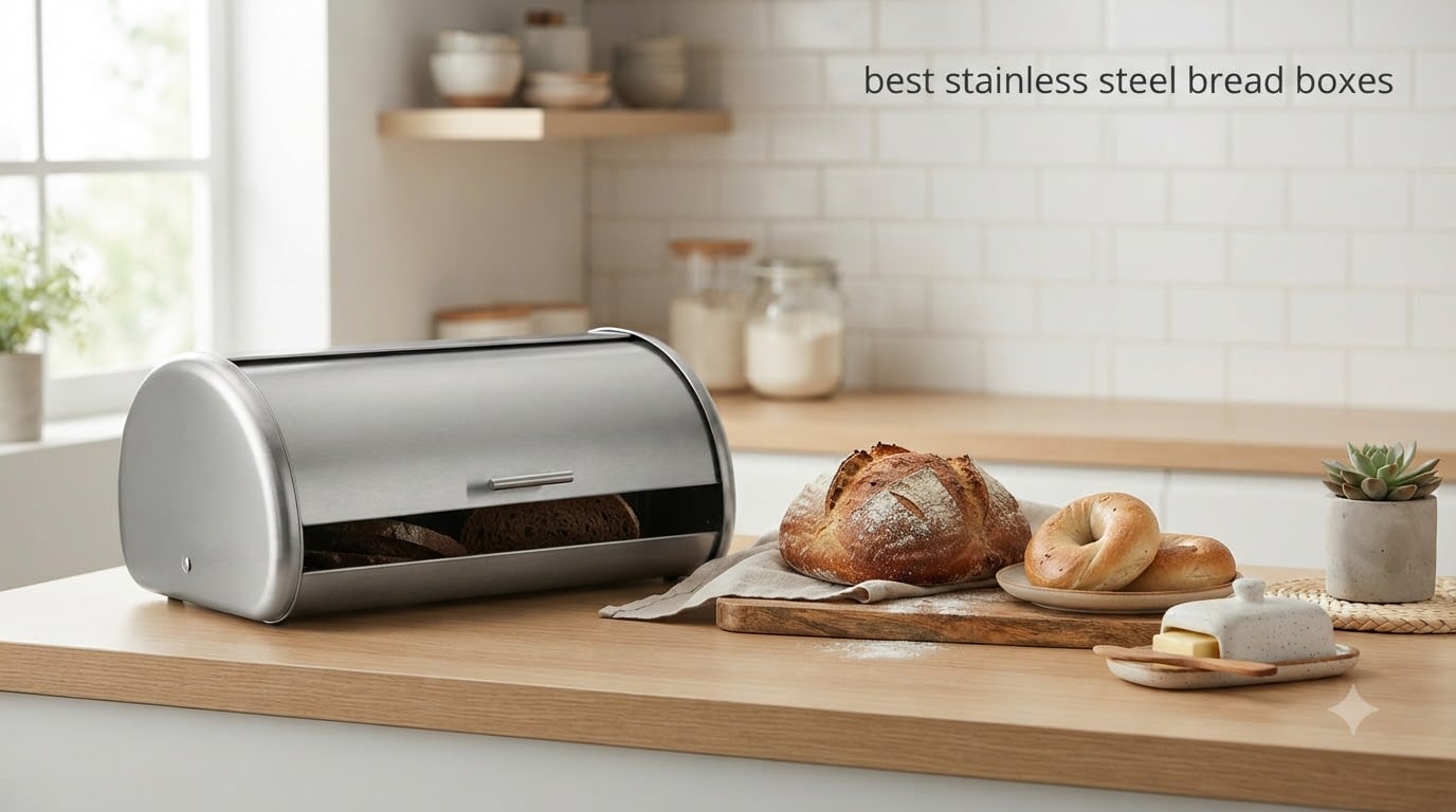best stainless steel bread boxes