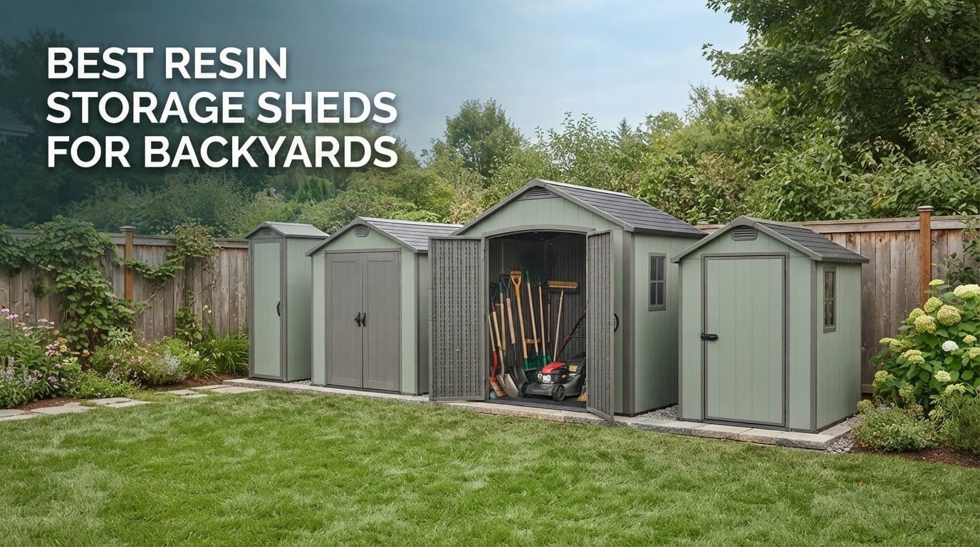 best resin storage sheds for backyards
