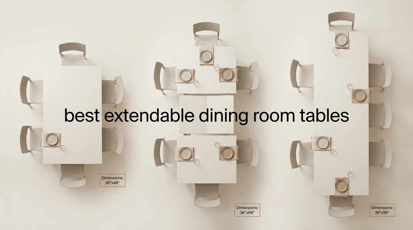 best extendable dining room tables