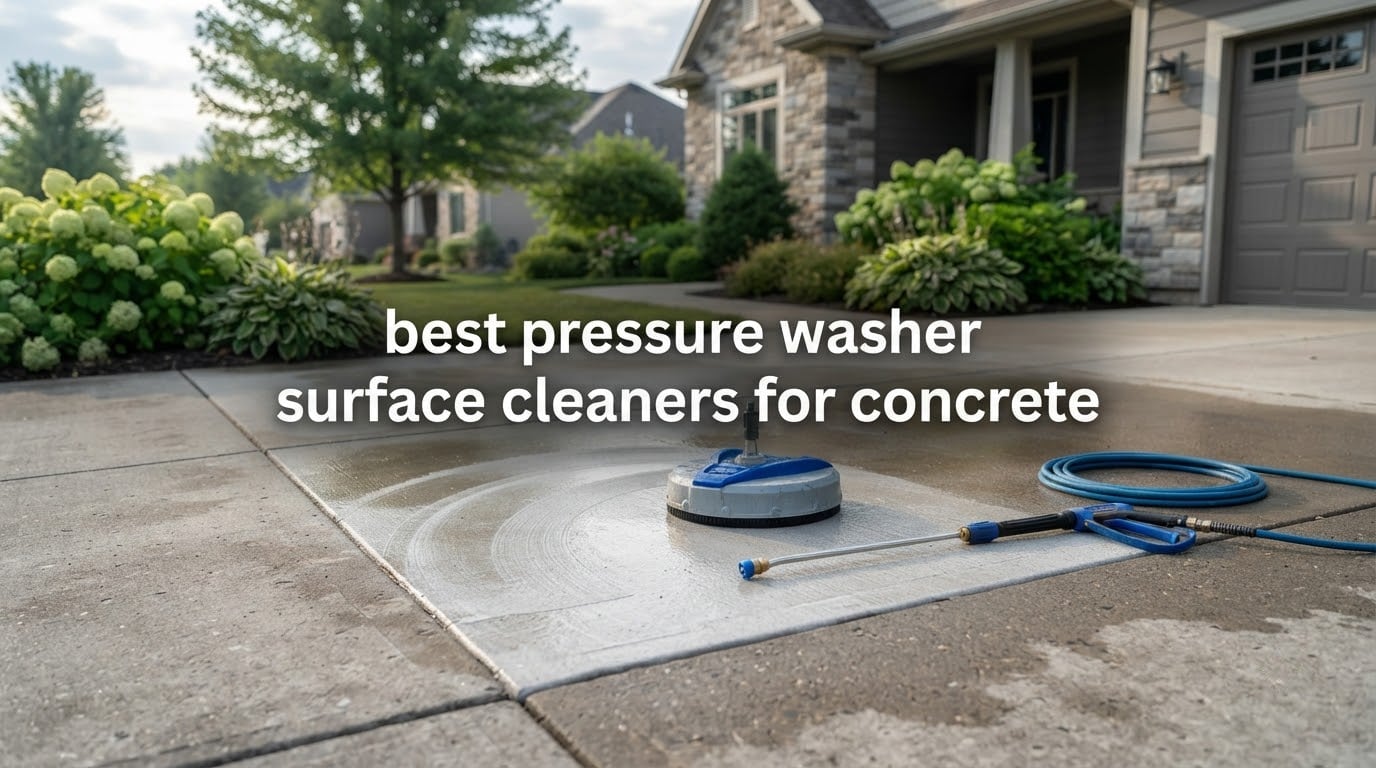 best pressure washer surface cleaners for concrete