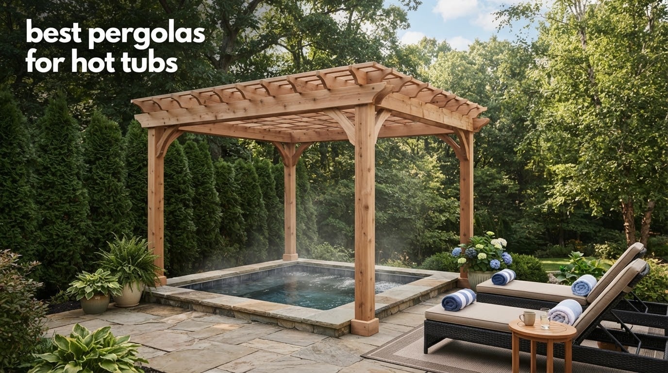 best pergolas for hot tubs