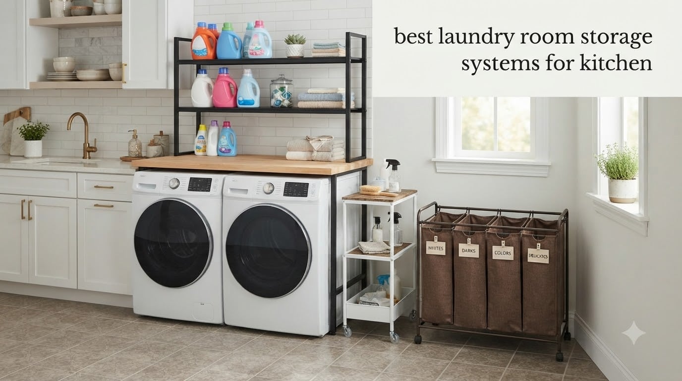 best laundry room storage systems for kitchen